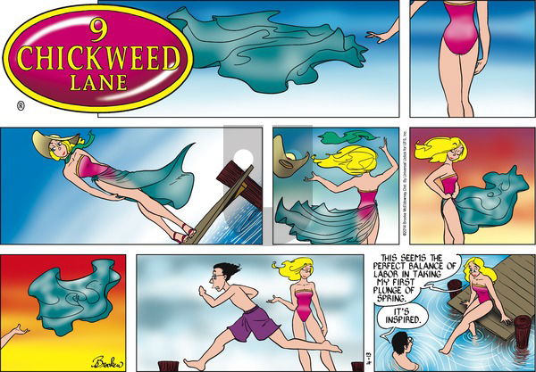 9 Chickweed Lane on Sunday April 13, 2014 Comic Strip