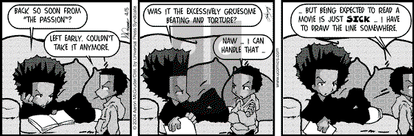 The Boondocks on Monday November 7, 2011 Comic Strip