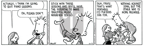 Frazz on Thursday December 13, 2001 Comic Strip