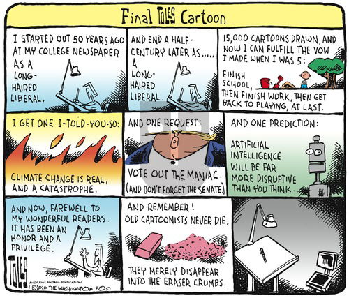 Tom Toles - Sunday November 1, 2020 Comic Strip