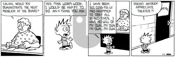 Calvin and Hobbes on Friday May 2, 2025 Comic Strip