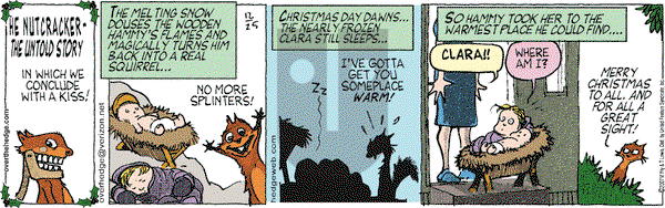 Over the Hedge on Tuesday December 25, 2007 Comic Strip