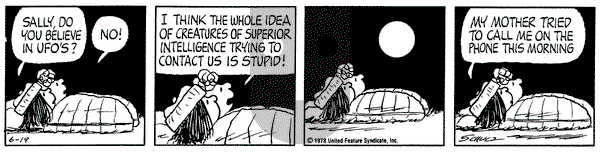 Peanuts on Monday June 19, 1978 Comic Strip