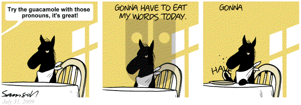 Dark Side of the Horse on Sunday January 8, 2012 Comic Strip