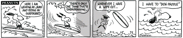 Peanuts on Thursday July 28, 1966 Comic Strip