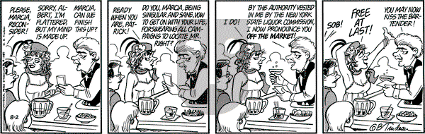 Doonesbury on Friday August 2, 1985 Comic Strip