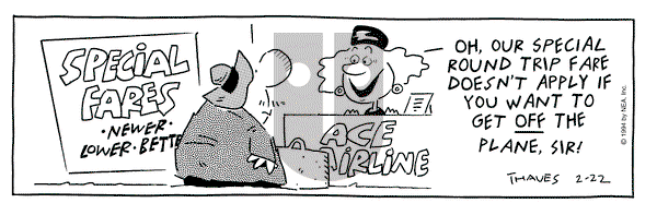 Frank and Ernest on Tuesday February 22, 1994 Comic Strip