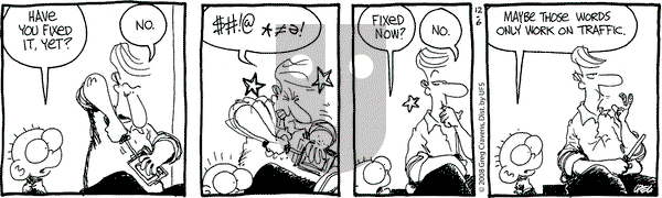 The Buckets on Saturday December 6, 2008 Comic Strip