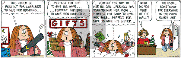 Cathy Classics - Wednesday December 15, 1999 Comic Strip