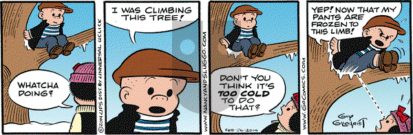 Nancy on Wednesday February 26, 2014 Comic Strip