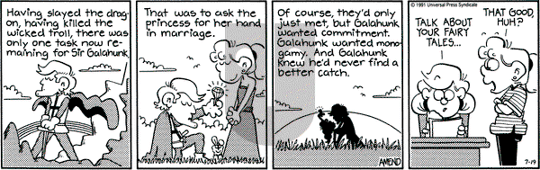 FoxTrot on Friday July 19, 1991 Comic Strip