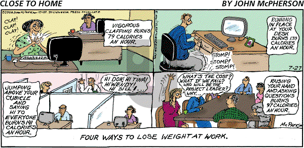 Close to Home on Sunday September 28, 2008 Comic Strip