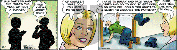 Alley Oop on Friday August 2, 2013 Comic Strip