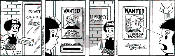 Nancy on Saturday July 28, 2001 Comic Strip