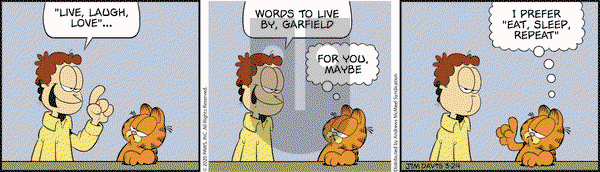 Garfield on Tuesday March 24, 2020 Comic Strip