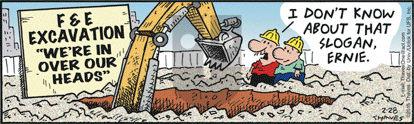Frank and Ernest on Saturday February 28, 2015 Comic Strip