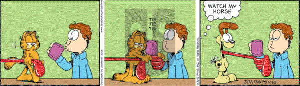 Garfield on Wednesday April 18, 2012 Comic Strip