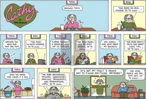 Cathy Classics on Sunday October 21, 2007 Comic Strip