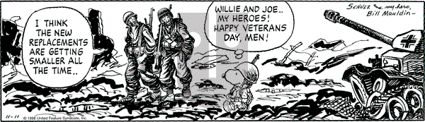 Peanuts - Wednesday November 11, 1998 Comic Strip
