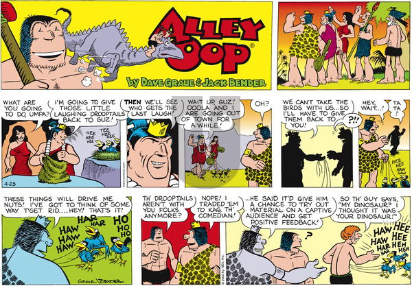 Alley Oop on Sunday April 23, 2000 Comic Strip