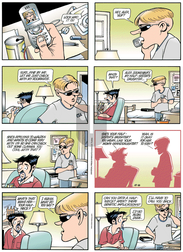 Doonesbury - Sunday October 16, 2005 Comic Strip