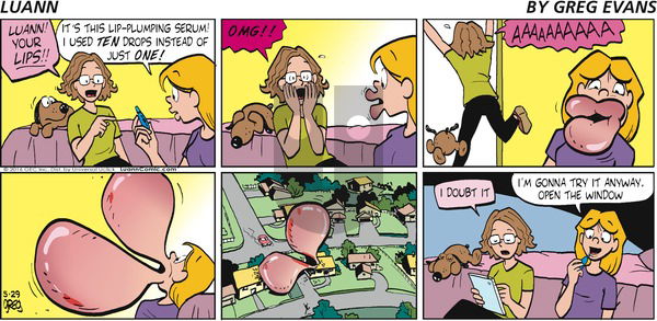 Luann on Sunday May 29, 2016 Comic Strip