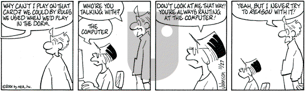 Arlo and Janis on Tuesday November 27, 2001 Comic Strip