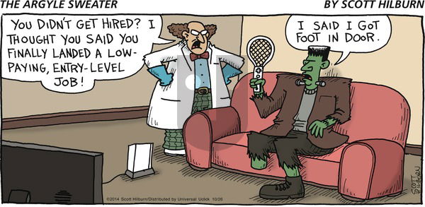 The Argyle Sweater on Sunday October 26, 2014 Comic Strip