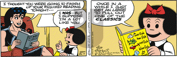 Nancy on Monday September 26, 2011 Comic Strip