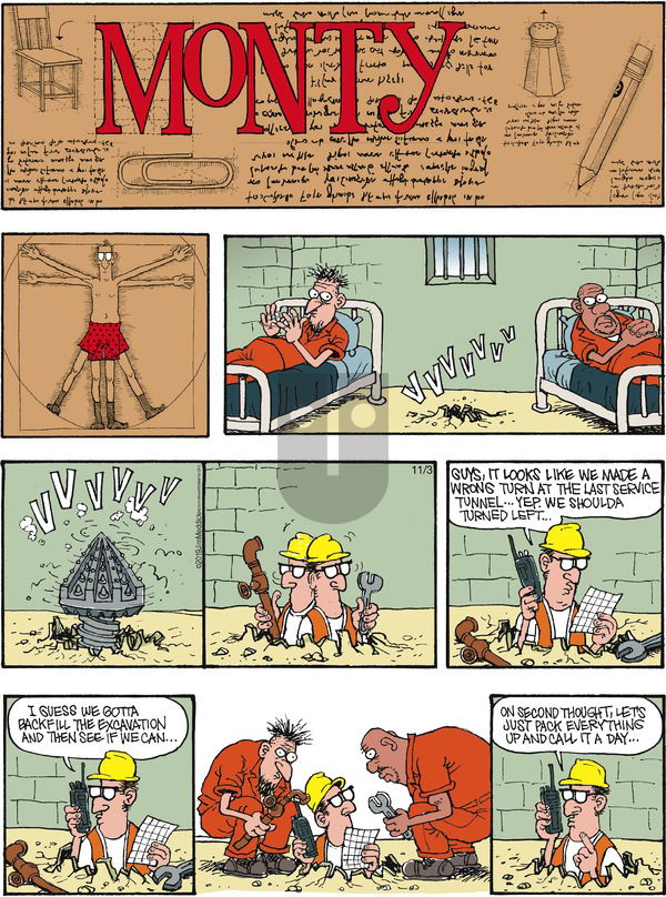 Monty on Sunday November 3, 2019 Comic Strip