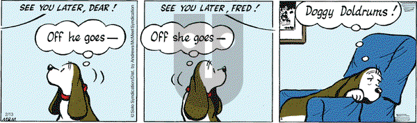 Fred Basset on Tuesday February 13, 2018 Comic Strip