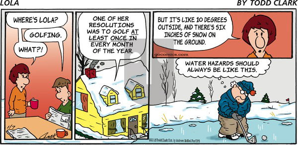 Lola on Sunday January 7, 2018 Comic Strip
