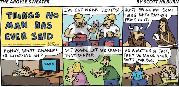 The Argyle Sweater on Sunday December 22, 2013 Comic Strip