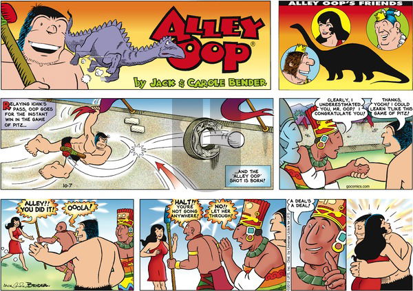 Alley Oop on Sunday October 7, 2012 Comic Strip