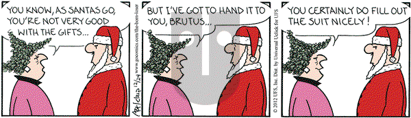 The Born Loser on Monday December 24, 2012 Comic Strip