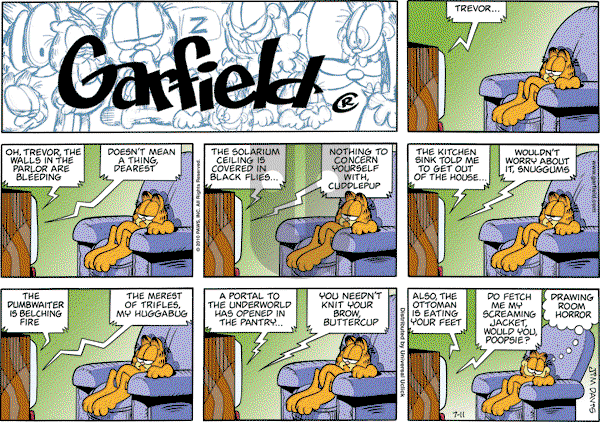 Garfield - Sunday July 11, 2010 Comic Strip