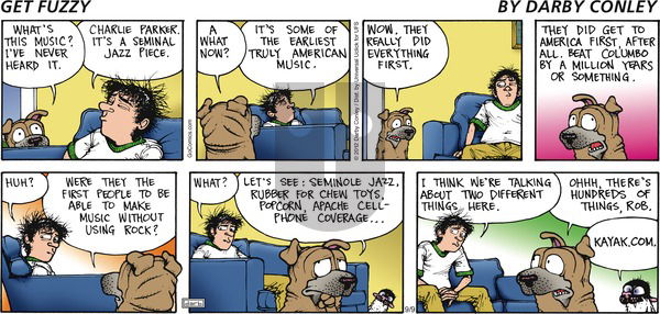 Get Fuzzy on Sunday September 9, 2012 Comic Strip