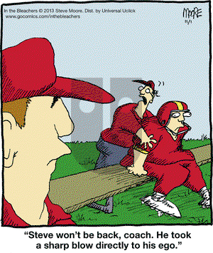 In the Bleachers on Friday November 1, 2013 Comic Strip