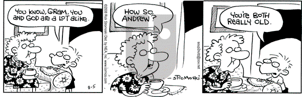 Soup to Nutz - Old on Tuesday August 5, 2008 Comic Strip