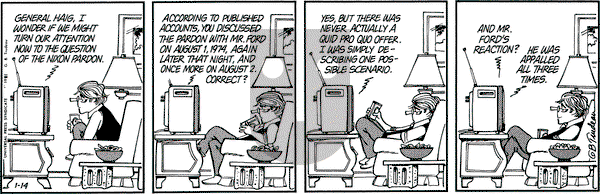 Doonesbury on Wednesday January 14, 1981 Comic Strip
