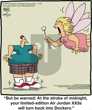 In the Bleachers on Wednesday April 18, 2018 Comic Strip