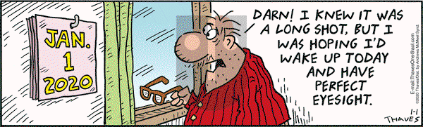 Frank and Ernest on Wednesday January 1, 2020 Comic Strip