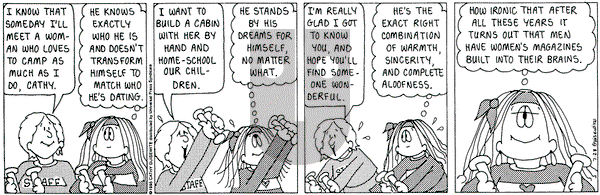 Cathy Classics on Friday July 28, 1995 Comic Strip