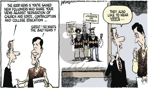 Robert Ariail on Friday March 2, 2012 Comic Strip