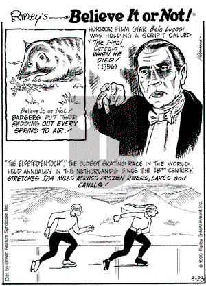 Ripley's Believe It or Not - Saturday March 23, 1996 Comic Strip