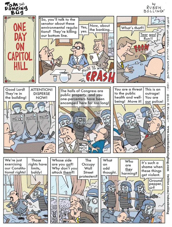 Tom the Dancing Bug on Friday November 4, 2011 Comic Strip