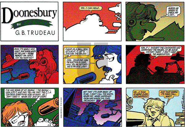 Doonesbury on Sunday November 8, 1992 Comic Strip