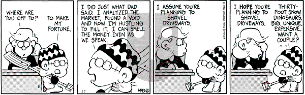 FoxTrot on Monday January 27, 1992 Comic Strip