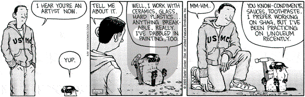 Get Fuzzy on Friday March 31, 2000 Comic Strip
