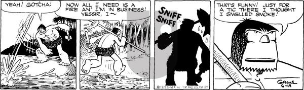 Alley Oop on Saturday June 19, 1976 Comic Strip
